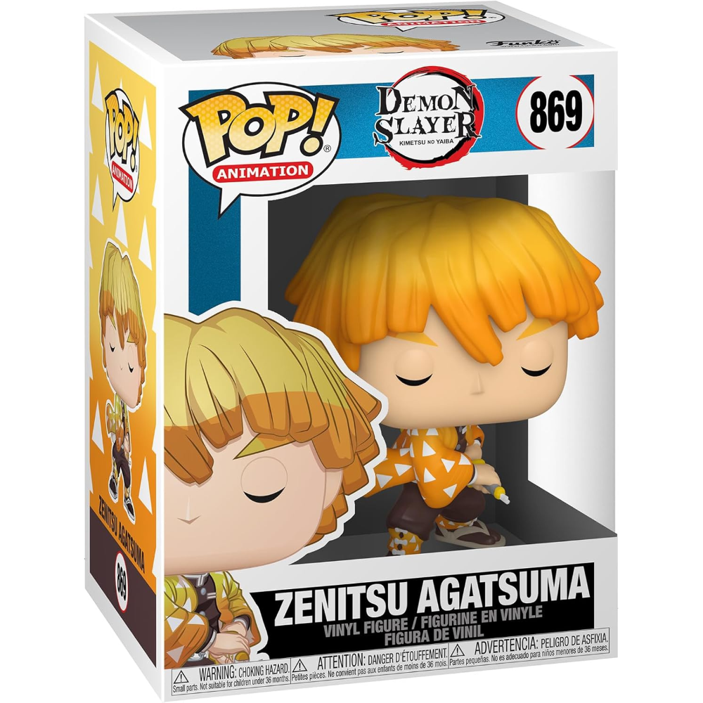 FUNKO POP DEMON SLAYER S1 - VINYL FIGURE 869 ZENITSU AGATSUMA 9CM 