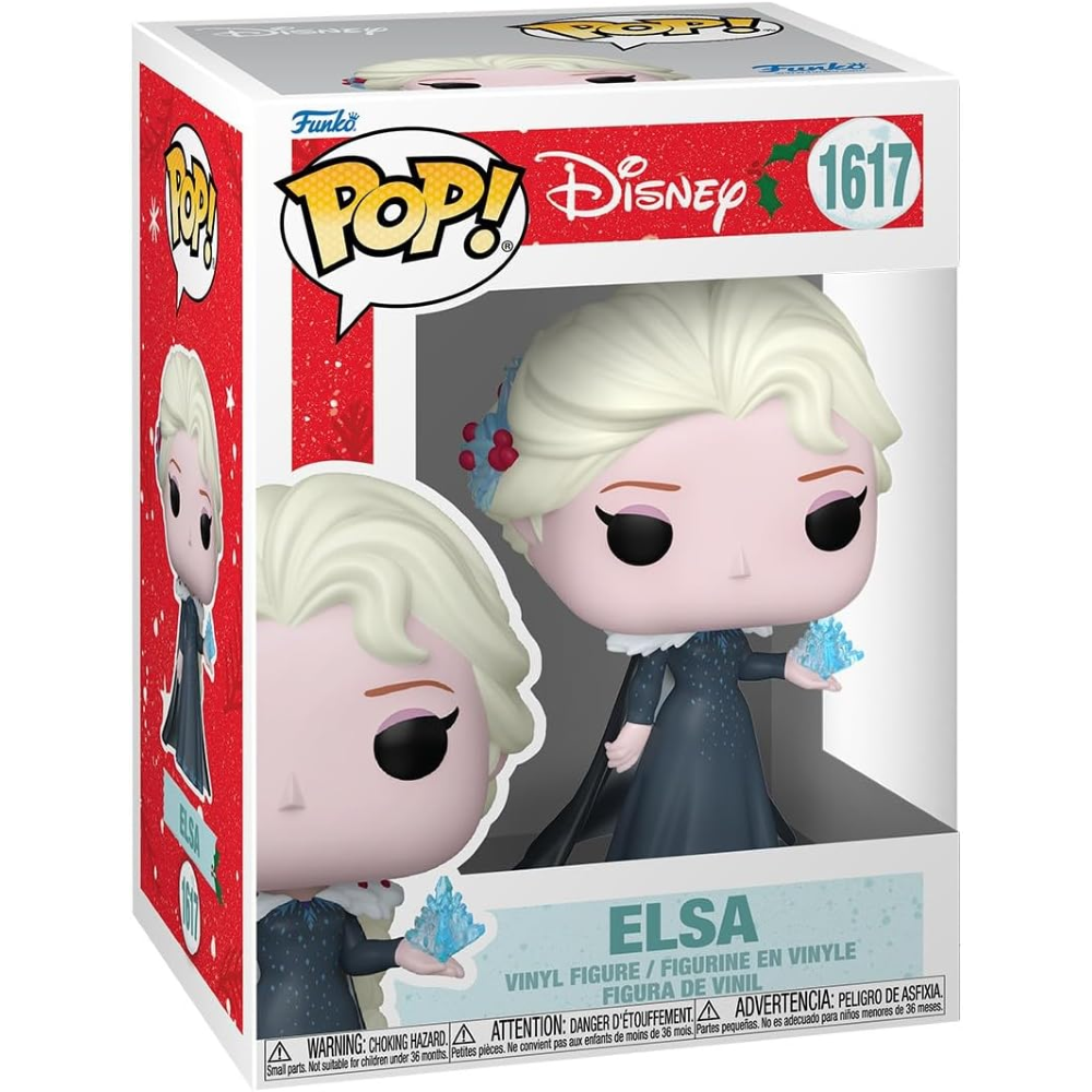 FUNKO POP DISNEY: PRINCESS HOLIDAY - VINYL FIGURE 1617 ELSA 9CM - 86077