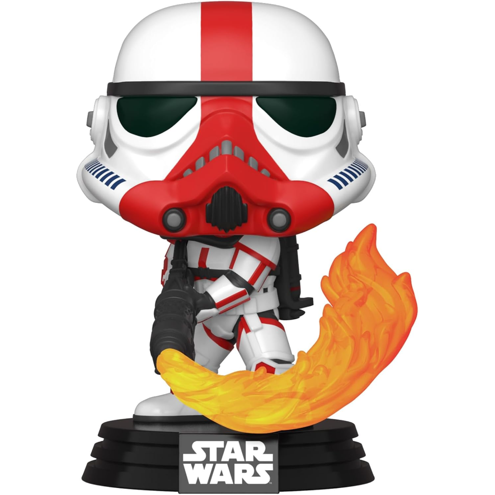 FUNKO POP STAR WARS:THE MANDALORIAN - VINYL FIGURE 350 INCINERATOR STORMTROOPER 9CM 