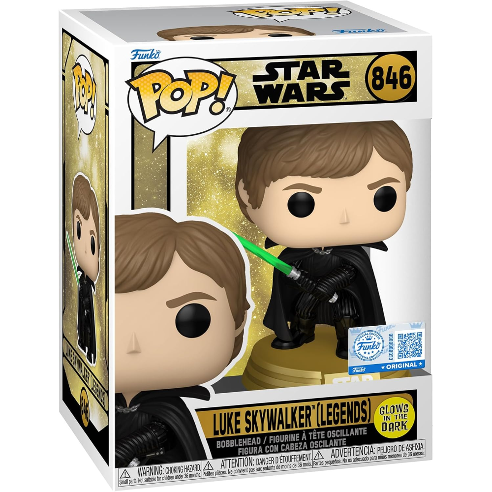 FUNKO POP STAR WARS:LEGENDS - VINYL FIGURE 846 LUKE SKYWALKER (GW) 9CM 90874