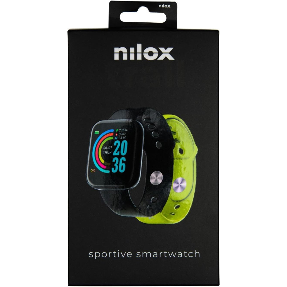 NILOX - SMARTWATCH TRAILBAND - DOPPIO CINTURINO - BLACK OR YELLOW
