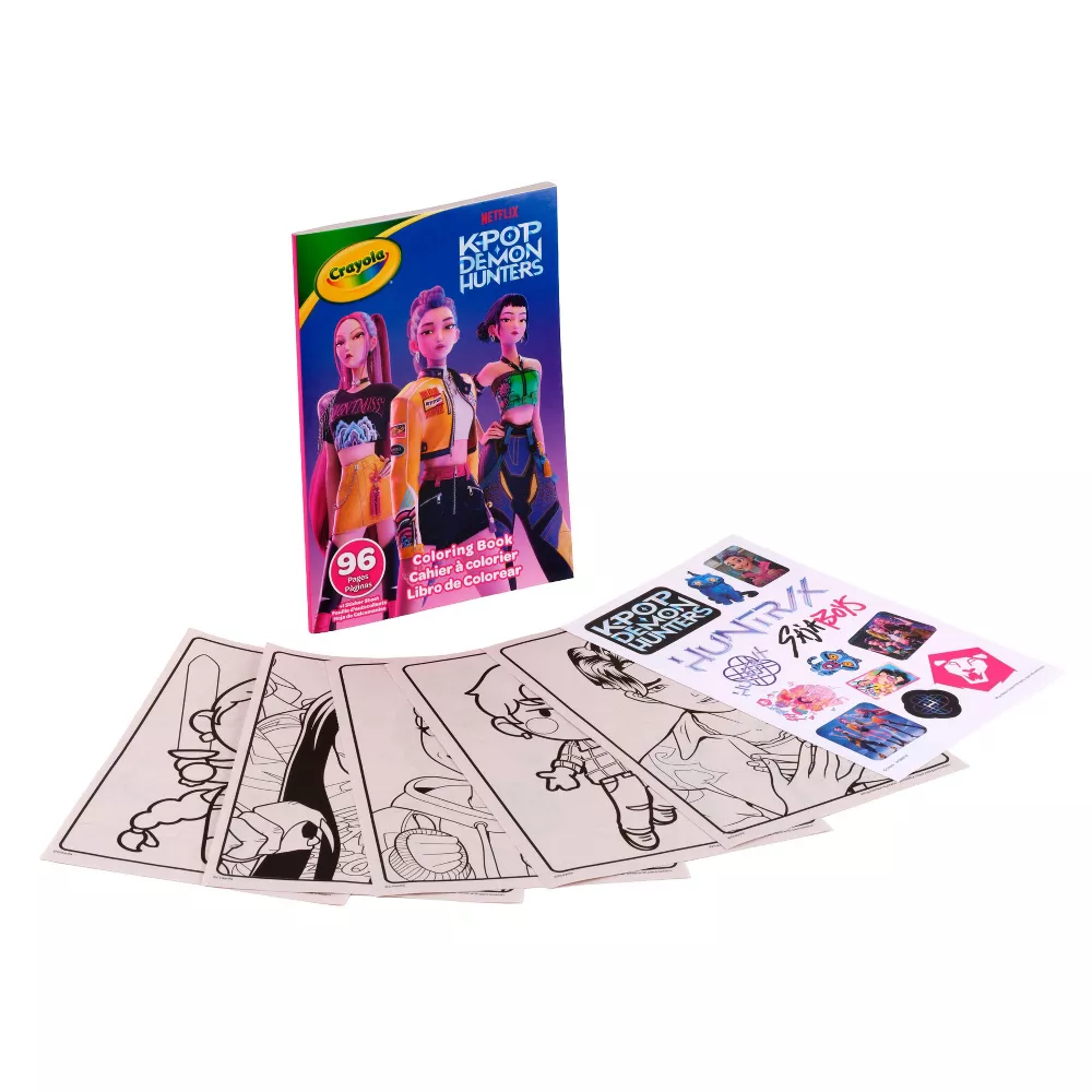 CRAYOLA - Album Color & Sticker - K-POP DEMON HUNTERS - iva.ass.imp art74 