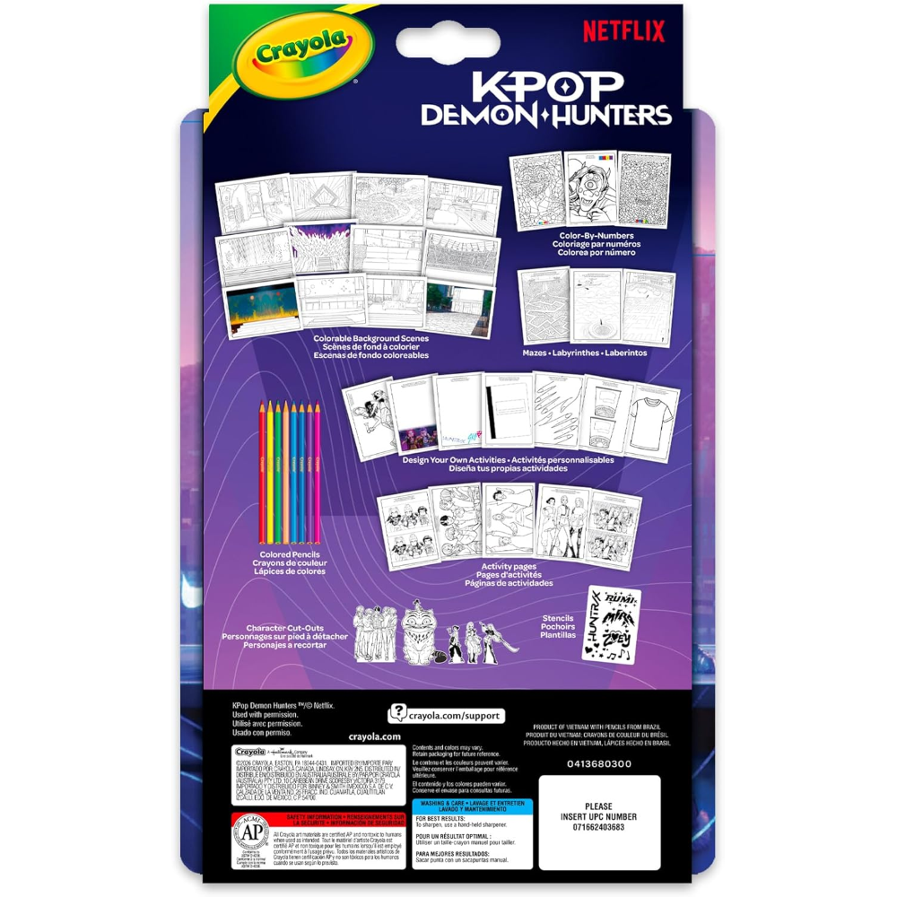 CRAYOLA - ALBUM K-POP Demon Hunters Album disegna e colora 04-7083   30/08/2026
