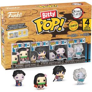 FUNKO POP BITTY POP 4PK -  DEMON SLAYER - VINYL FIGURE - ASSORTMENT 12PC PDQ