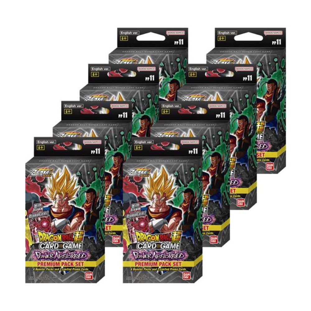 BANDAI Display 8x Dragon Ball Super Premium Pack Power Absorbed [PP11]