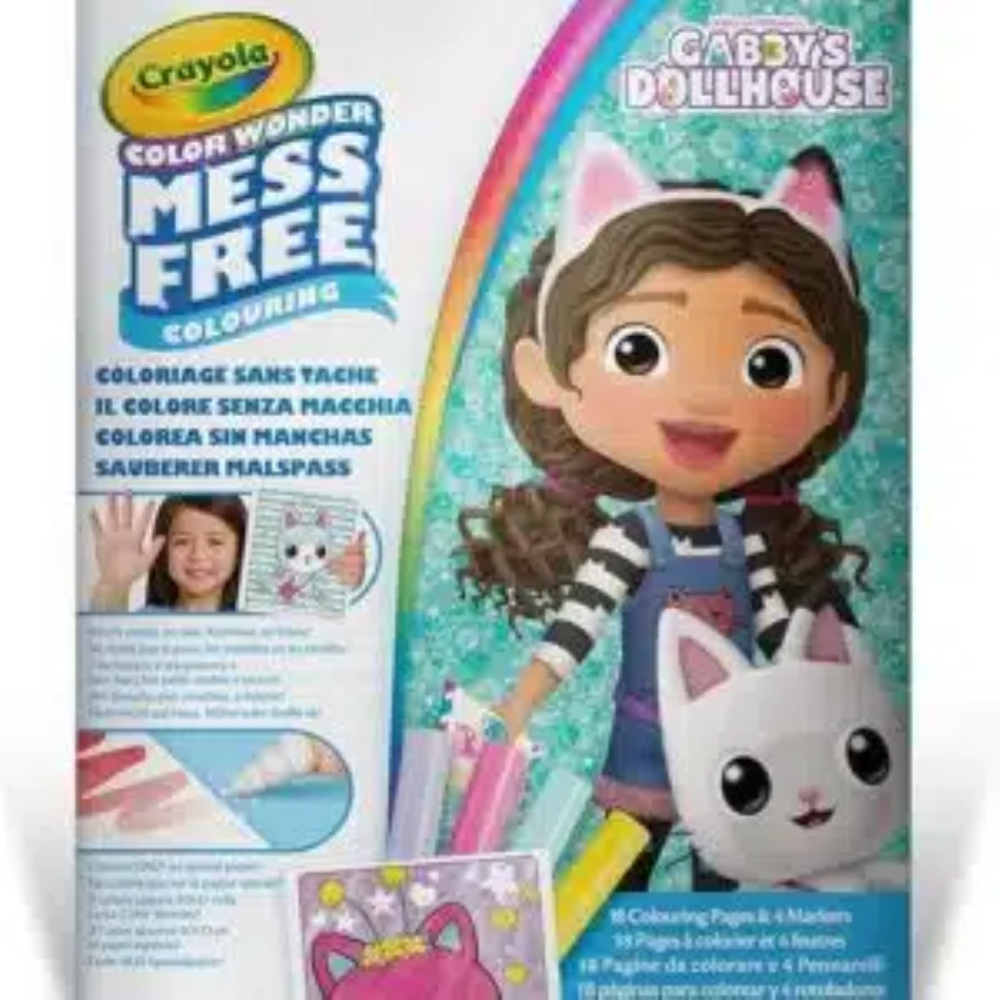 CRAYOLA - COLORING SET COLOR WONDER "GABBY DOLLHOUSE" 25-2915  iva.ass.imp art74