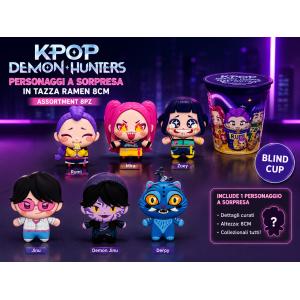 Rei Toys KPOP Demon Hunter  Personaggi a sorpresa in Tazza Ramen 8 cm Assortimento KPOP0600 