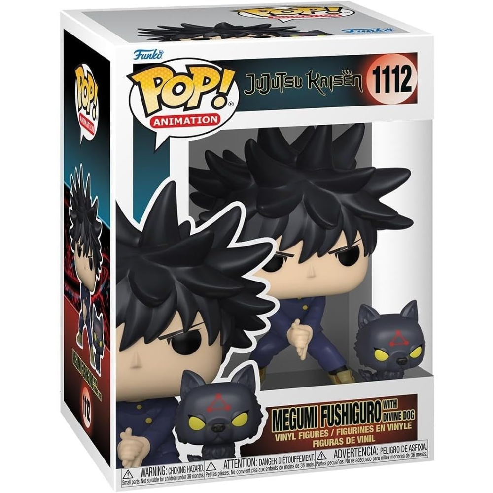 FUNKO POP JUJUTSU KAISEN - VINYL FIGURE 1112 MEGUMI W/DOGS 9CM