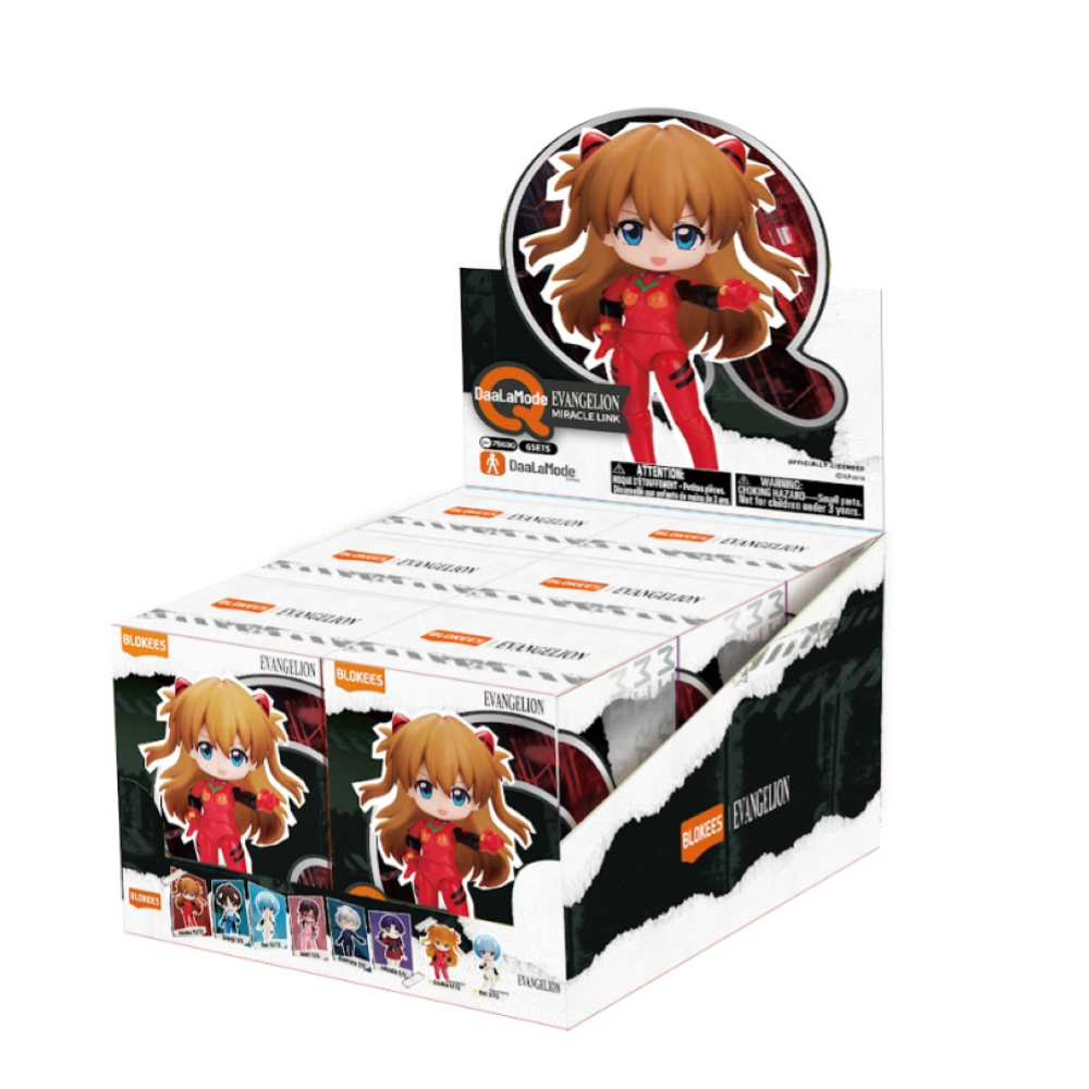 Blokees - Evangelion Blind Box - Fantastic Q Series - 75630 Evangelion: Miracle Link  DISPLAY 6PC