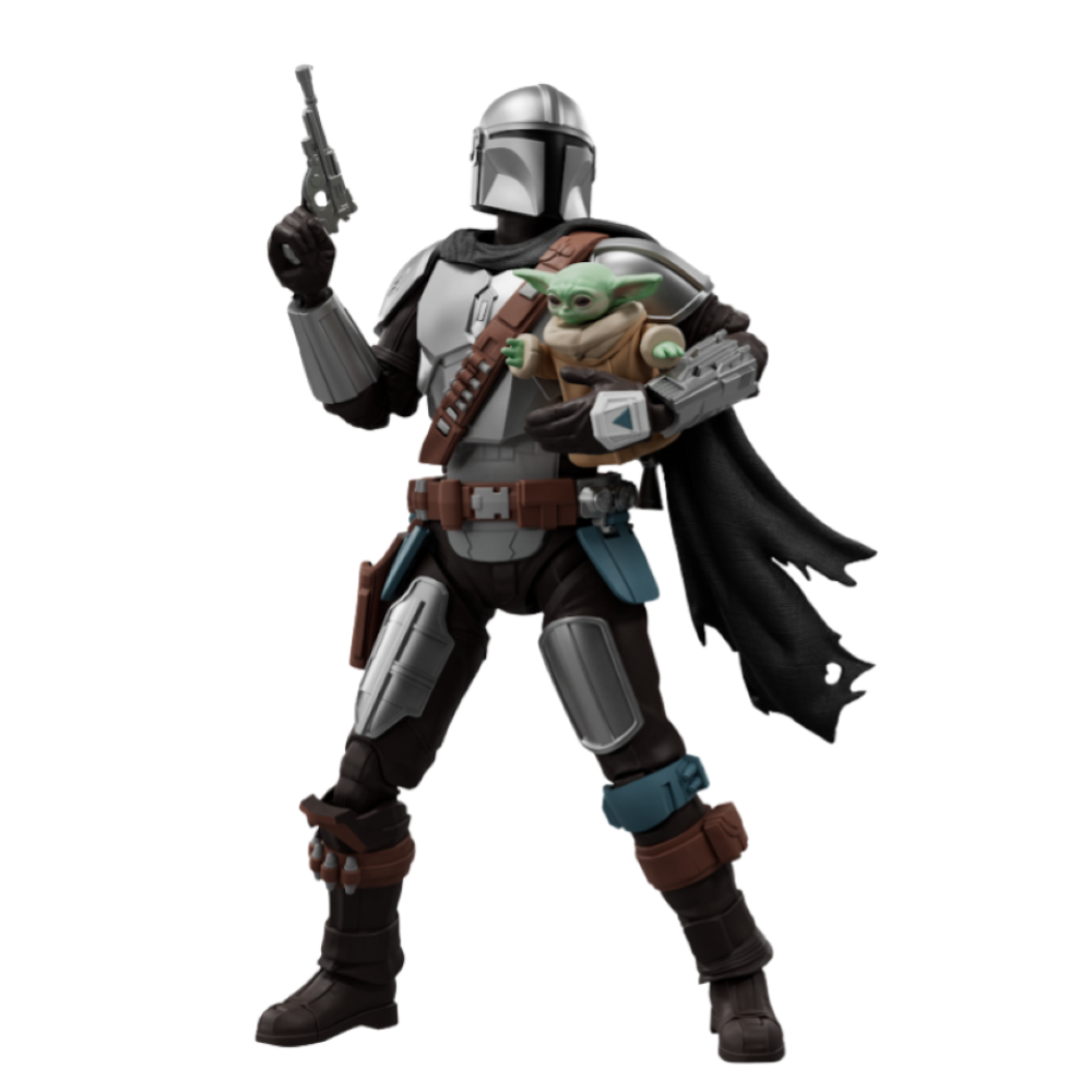 Blokees - Star Wars - Champion Class 05 - 75805 Din Djarin and Grogu - The Mandalorian and Grogu Model Kits 
