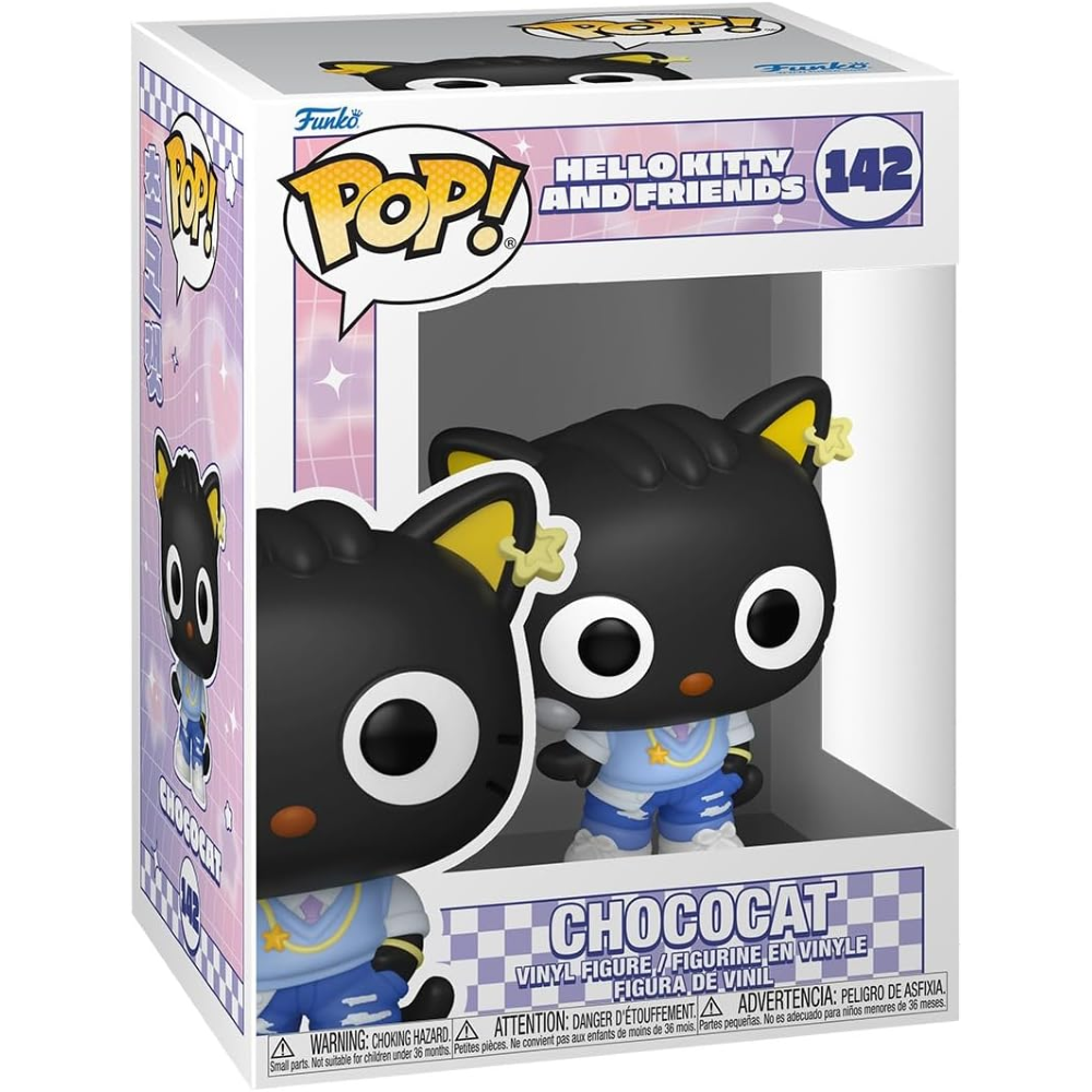 FUNKO POP SANRIO:HELLO KITTY S8 - VINYL FIGURE 142 CHOCOCAT (K-POP) 9CM 