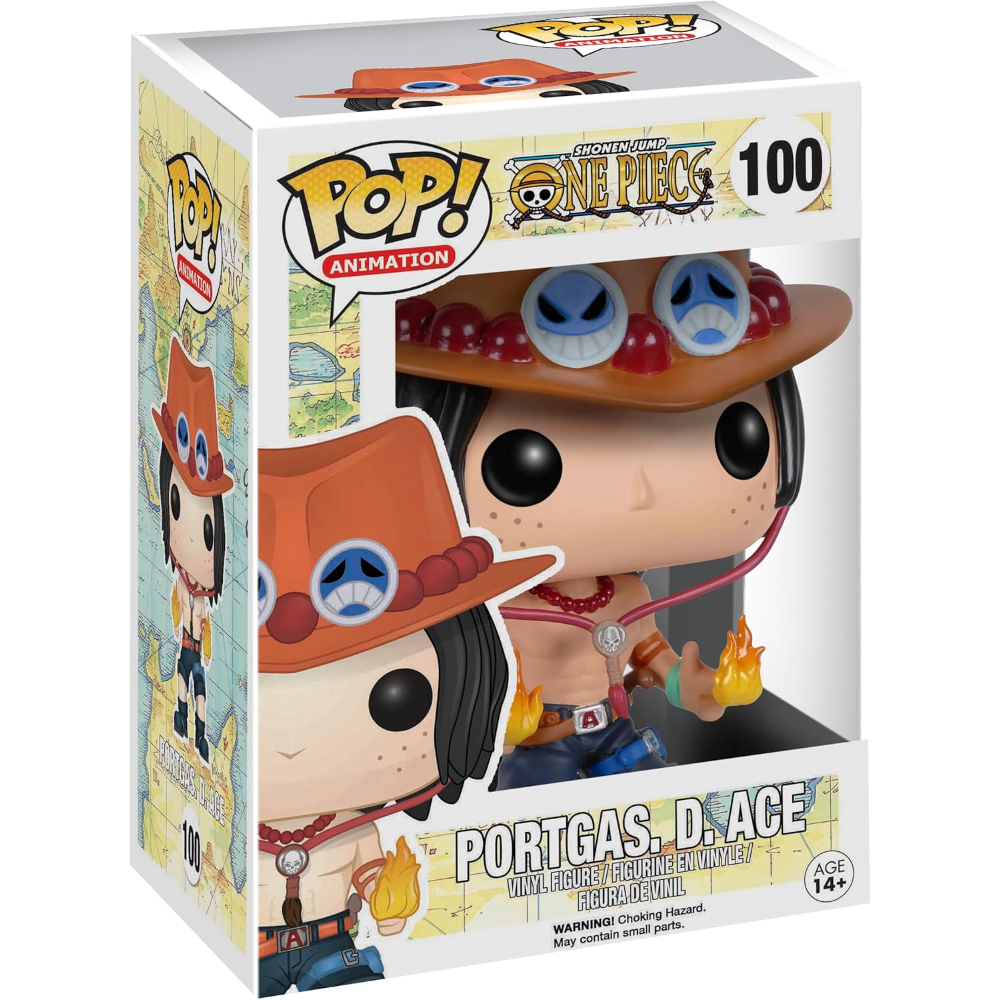 FUNKO POP ONE PIECE - VINYL FIGURE 100 PORTGAS D. ACE 9CM 6358