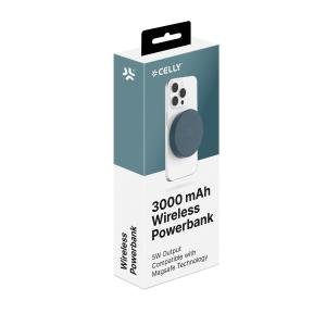 CELLY - 5W CIRCLE POWERBANK MAGSAFE 3000 MAH - BLUE