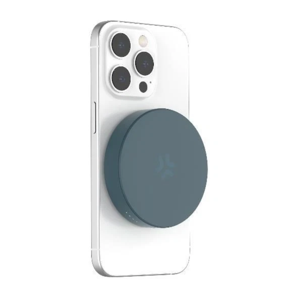 CELLY - 5W CIRCLE POWERBANK MAGSAFE 3000 MAH - BLUE
