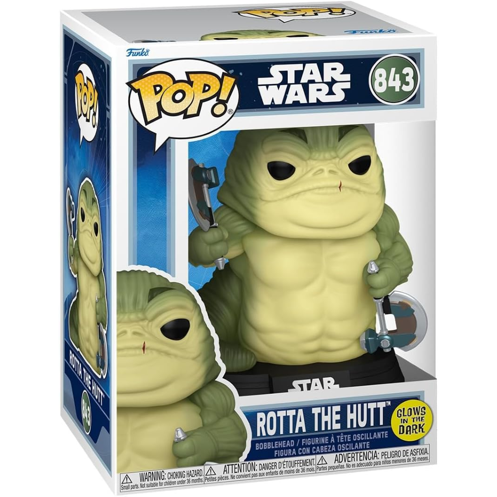 FUNKO POP STAR WARS:THE MANDALORIAN&GROGU  - VINYL FIGURE POP 843 ROTTA THE HUTT (GW) 90823