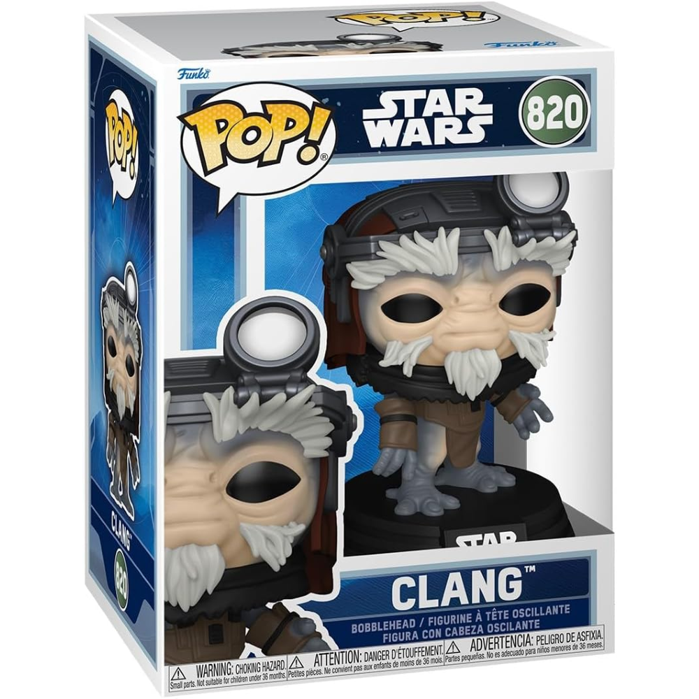 FUNKO POP STAR WARS:THE MANDALORIAN&GROGU  - VINYL FIGURE 820 CLANG 9CM 90448