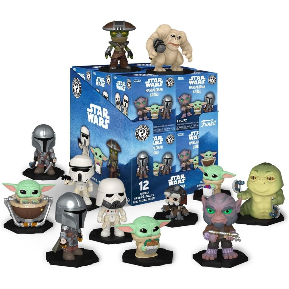 FUNKO POP 90819 Mandalorian and Grogu - MYSTERY MINI BLIND BOX - DISPLAY 12PZ 