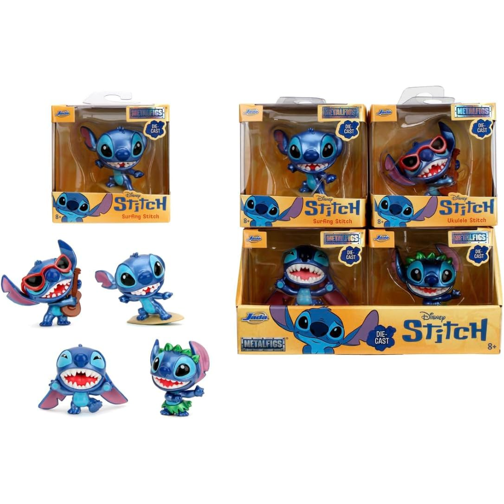 SIMBA - JADA DISNEY STITCH DIE CAST CM 6,5 WAVE 2  4asst