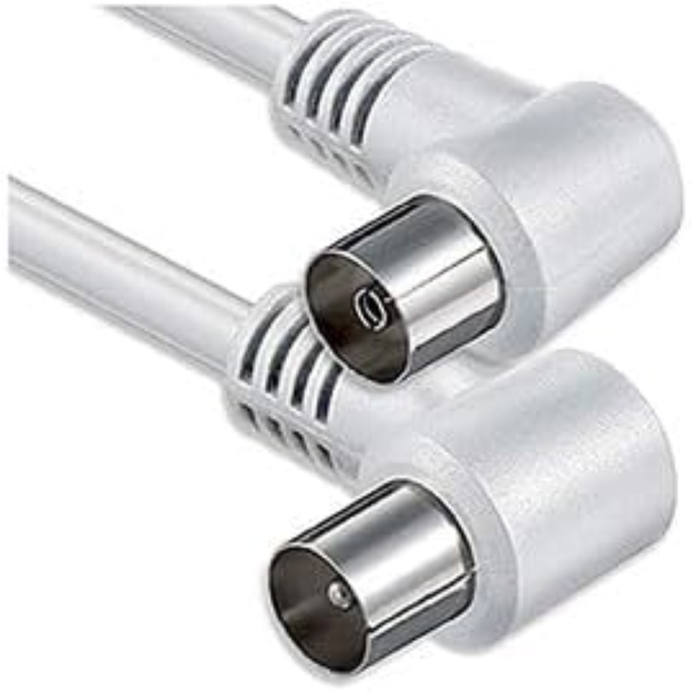 PROPART Cavo antenna TV IEC 2.5M SP-PR 90° BIANCO