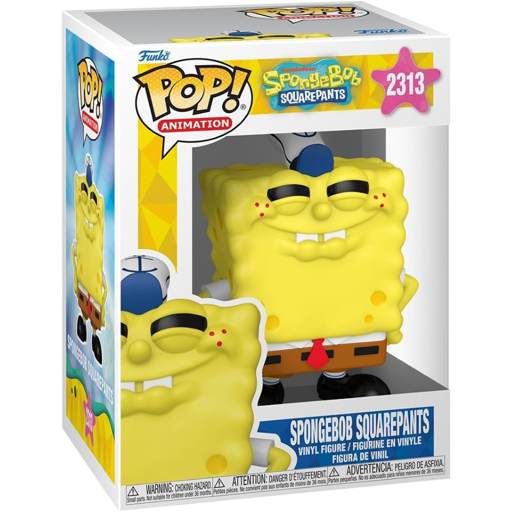 FUNKO POP SPONGEBOB S5 - VINYL FIGURE 2313 SPONGEBOB SQUAREPANTS (GRINNING) 9CM 90363