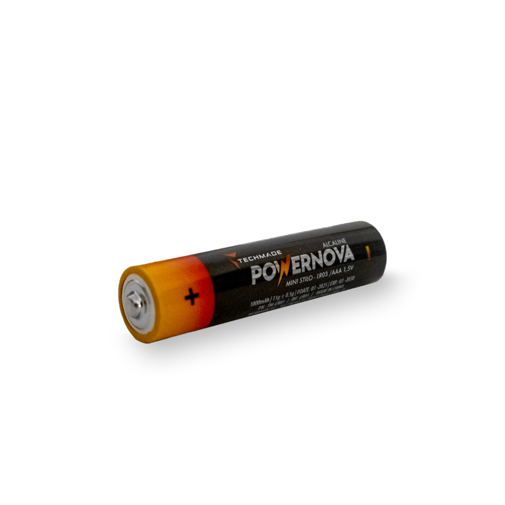 TECHMADE BATTERIA STILO ALCALINE Modello AA TM-LR6 PACK DA 4
