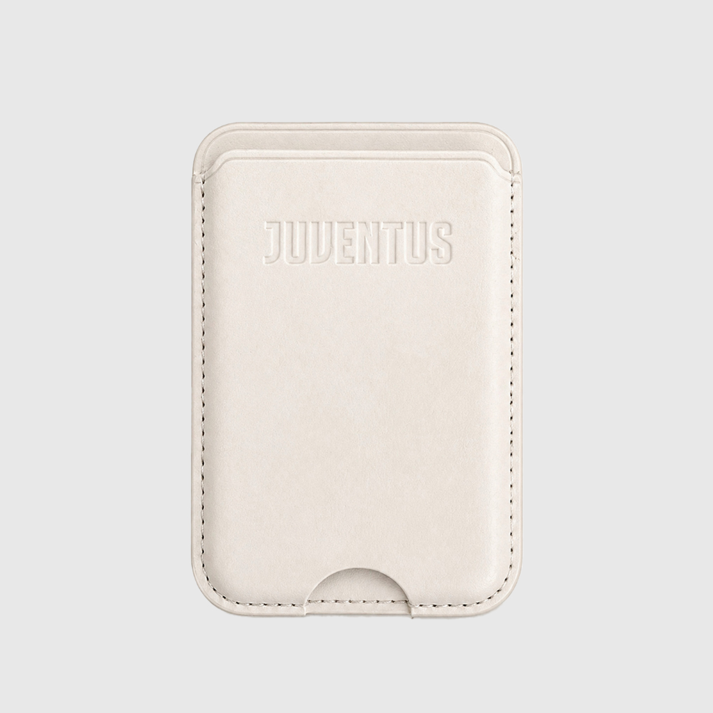 TECHMADE WALLET PORTACARTE MAGNETICO JUVENTUS CLASSIC WHITE