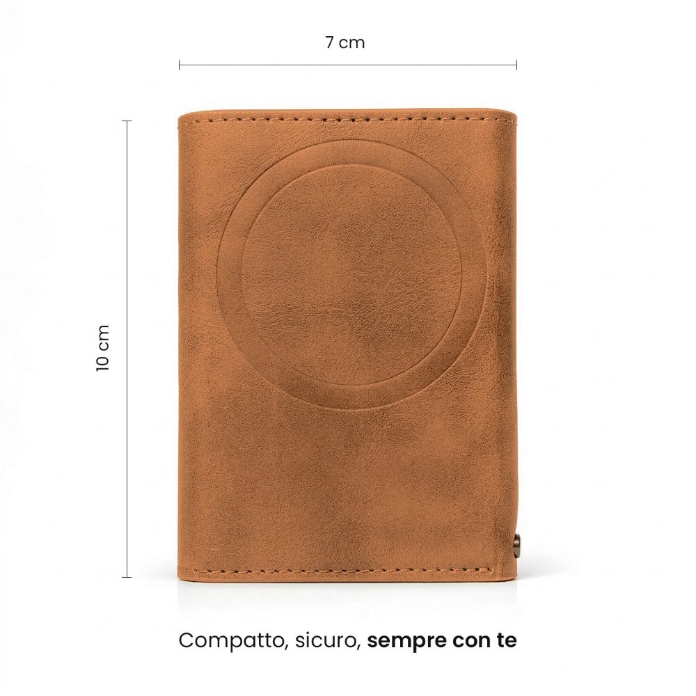 TECHMADE SMART WALLET PORTACARTE BASIC BROWN