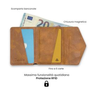 TECHMADE SMART WALLET PORTACARTE BASIC BROWN