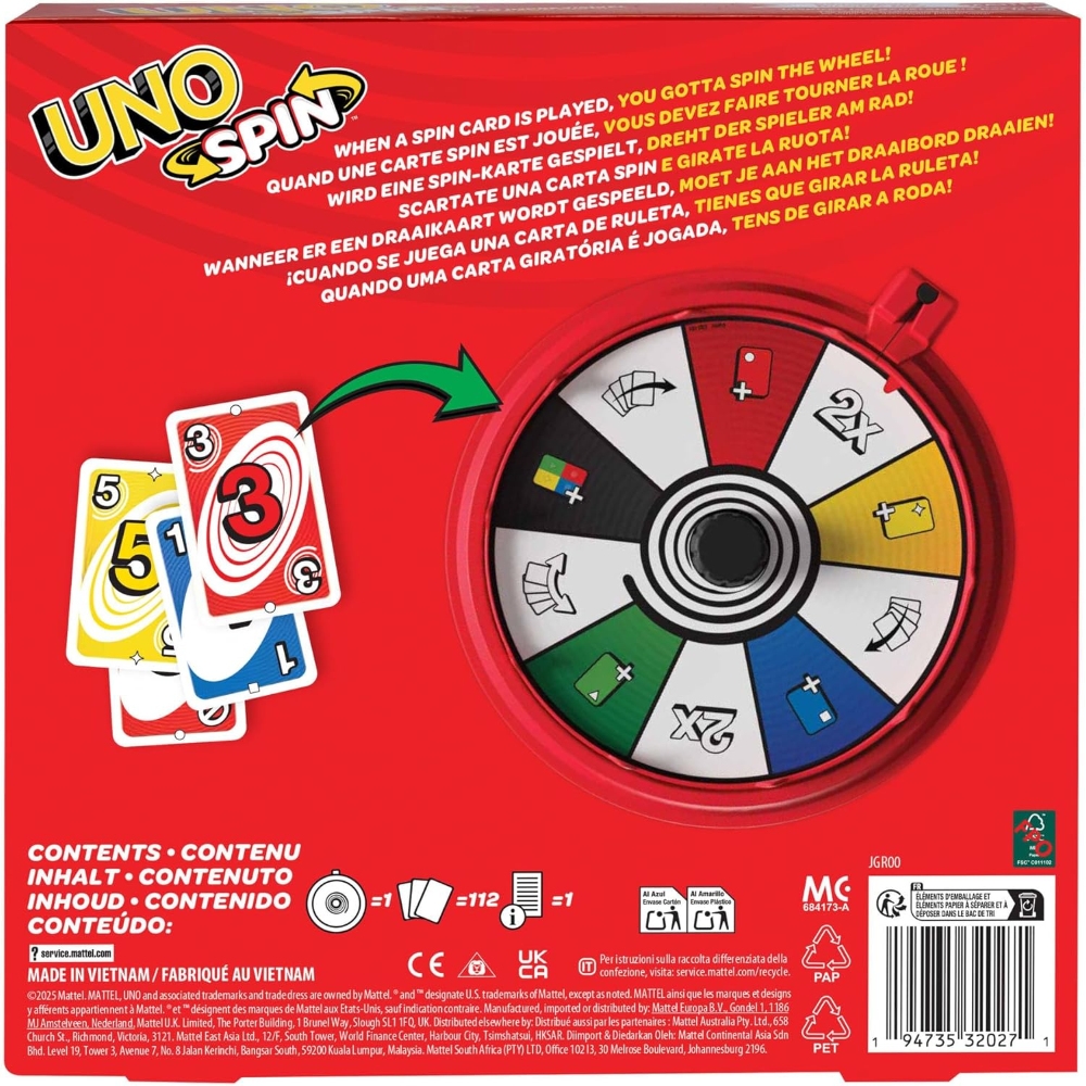 Mattel Games - UNO Spin JGR00