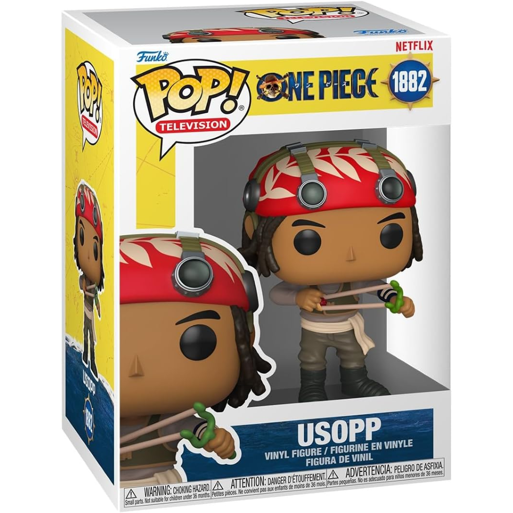 FUNKO POP NETFLIX: ONE PIECE (LIVE ACTION) - VINYL FIGURE 1882 USOPP 9CM 75668