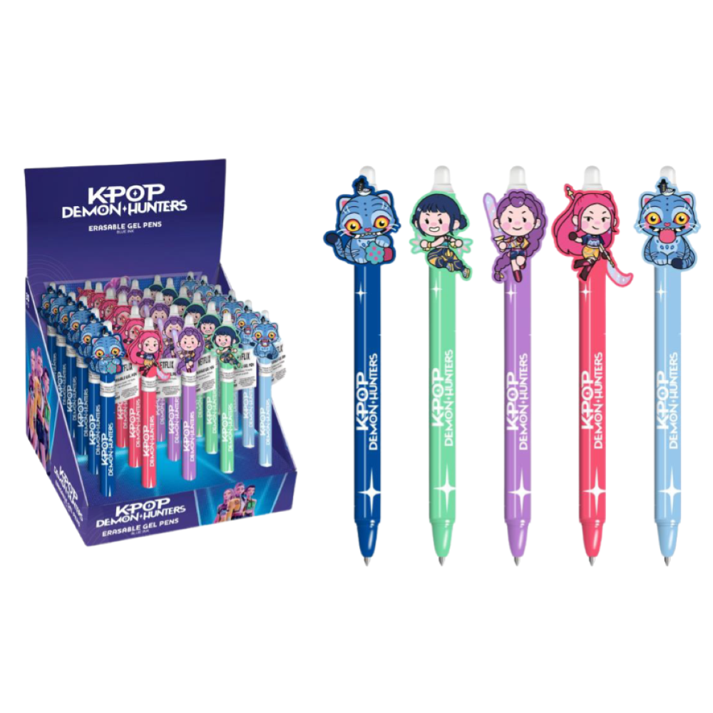 PREORDINE KPOP DEMON HUNTERS - PENNE GEL CANCELLABILI EXPO DA BANCO *FINE GIUGNO