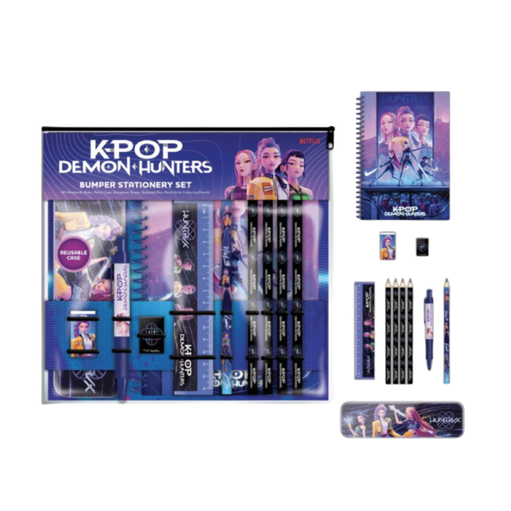 PREORDINE KPOP DEMON HUNTERS - SET DELUXE:NOTEBOOK A5/ASTUCCIO METAL*FINE GIUGNO