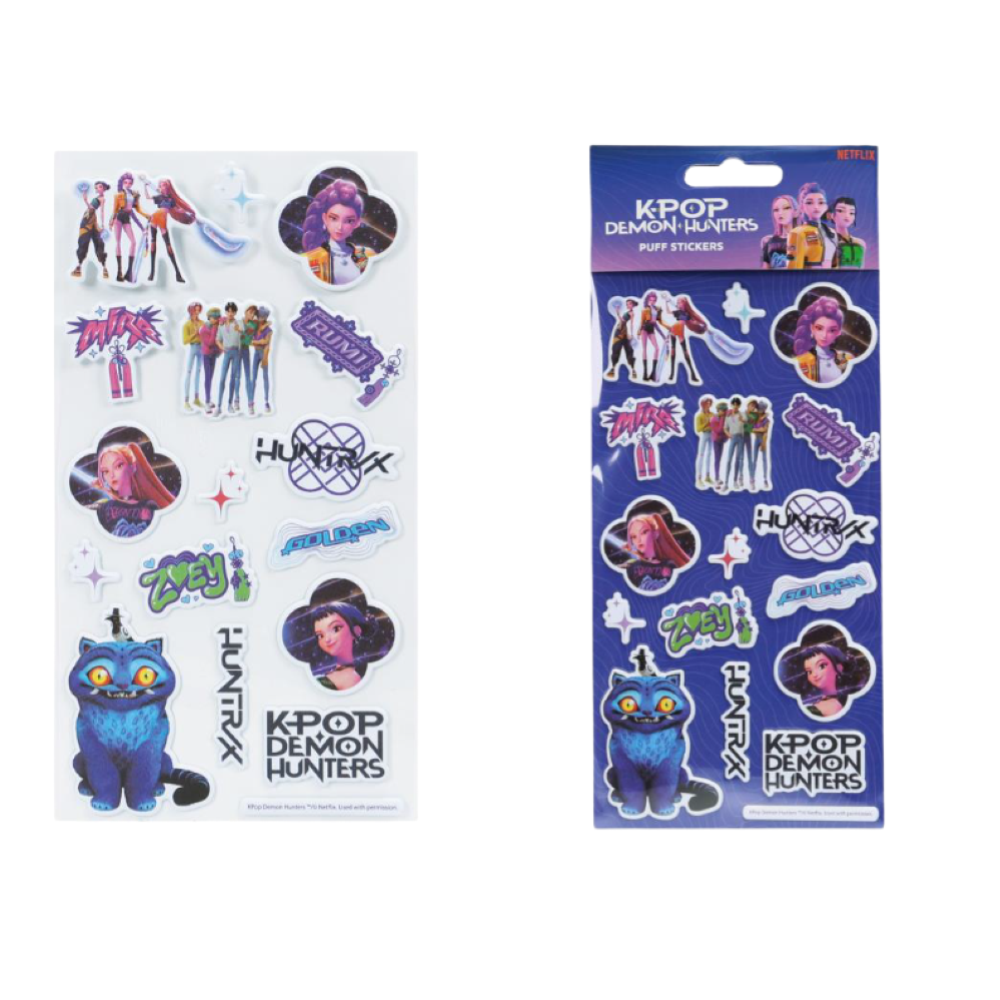 KPOP DEMON HUNTERS - SET STICKERS PUFFY SAGOMATI 