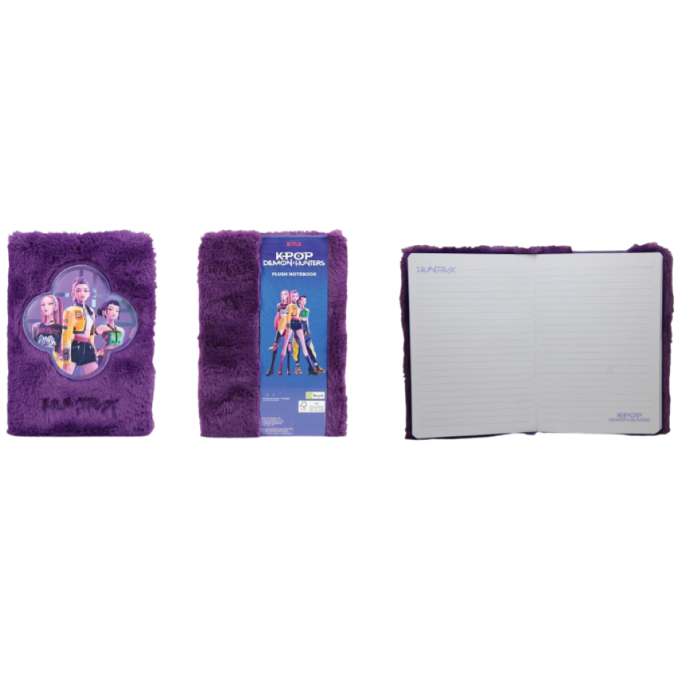 PREORDINE KPOP DEMON HUNTERS - NOTEBOOK PLUSH A5 A RIGHE* SETTEMBRE