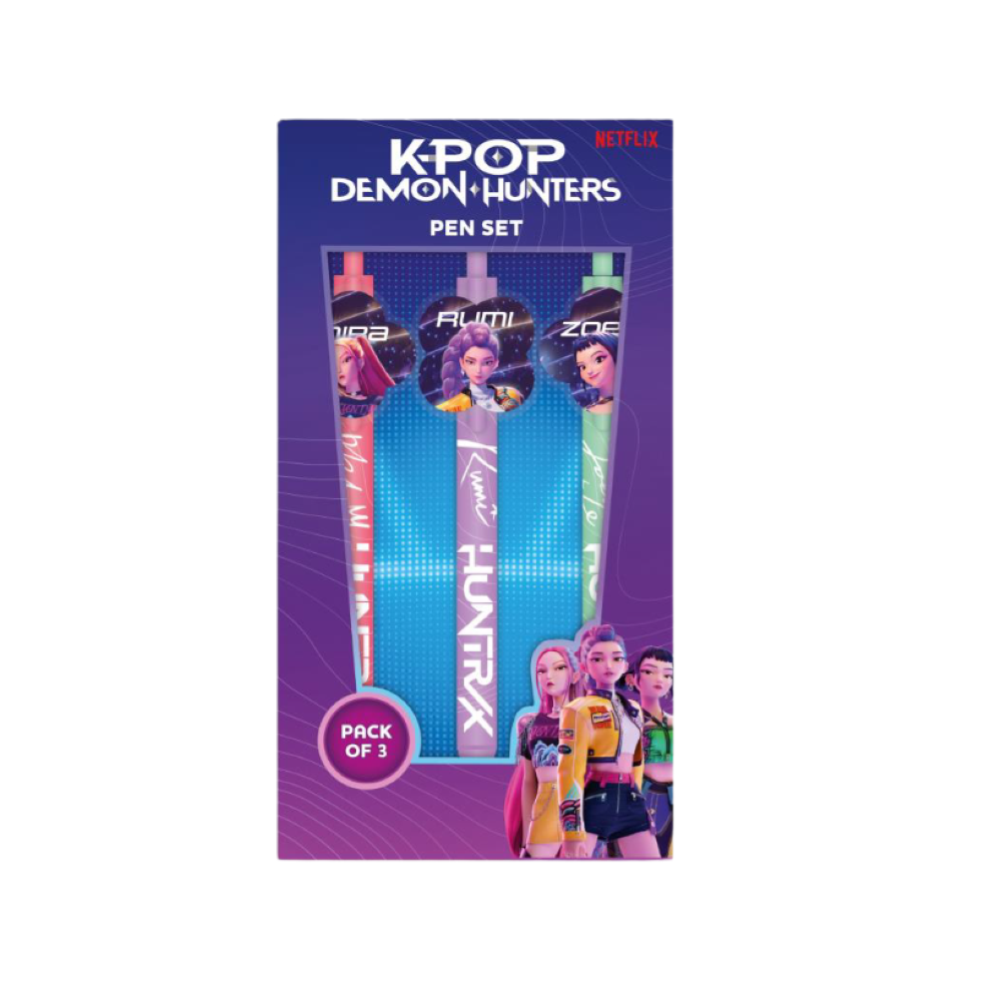 PREORDINE KPOP DEMON HUNTERS - SET 3 PENNE CON CLIP SAGOMATA * SETTEMBRE