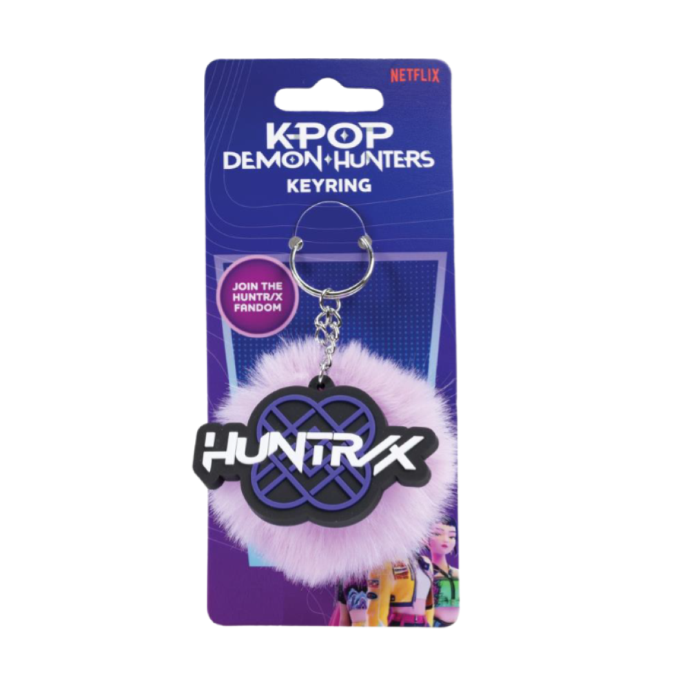 KPOP DEMON HUNTERS - PORTACHIAVI PON PON CON LOGO HUNTRIX 2D * SETTEMBRE