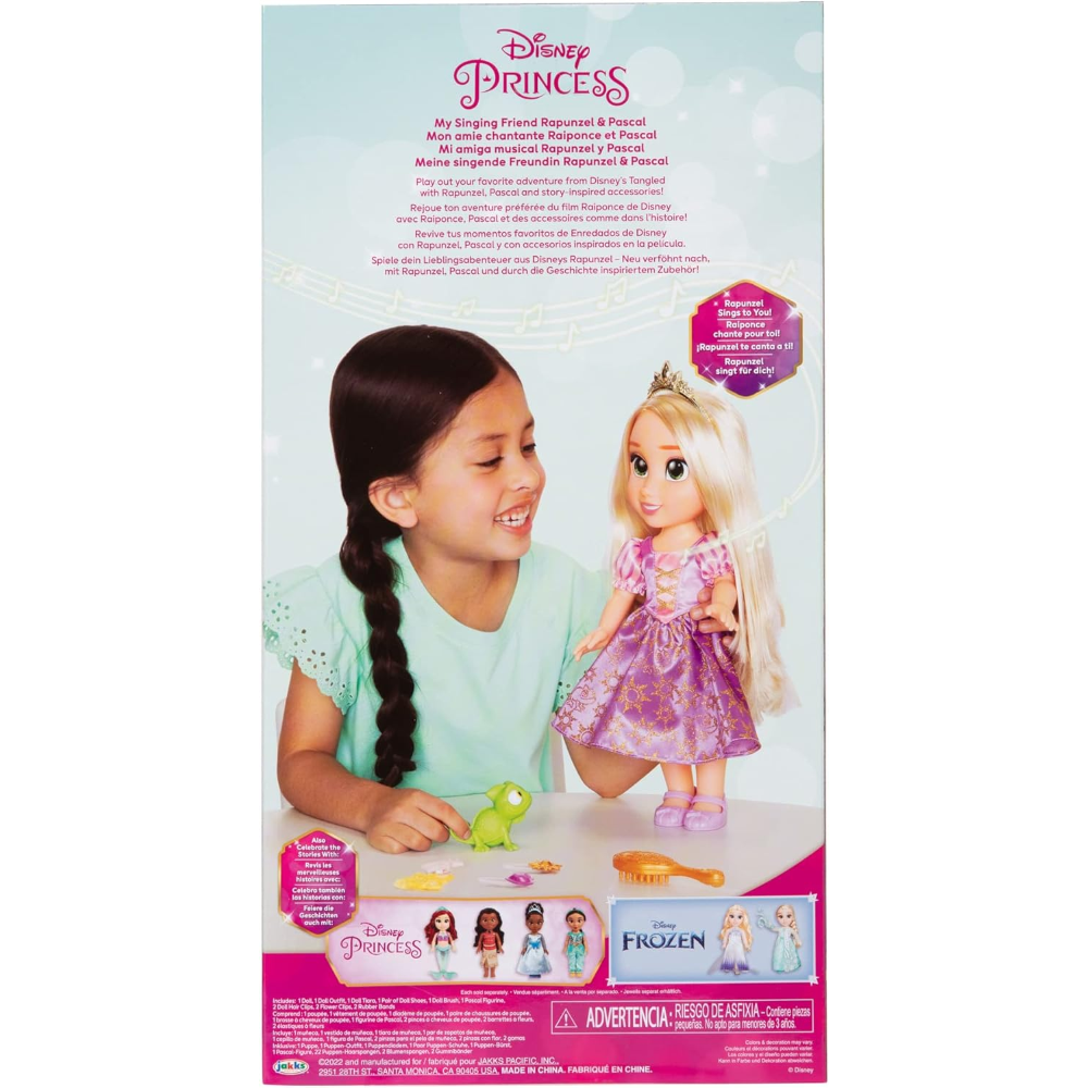 Jakks - Disney Princess La mia amica Rapunzel cantante 38 cm 224946-RF1-V1-EU