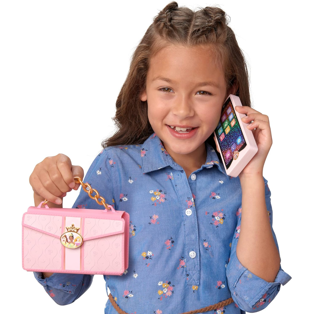 Jakks - Disney Princess Style Collection Smartphone con custodia e accessori 221314-RF1-V2