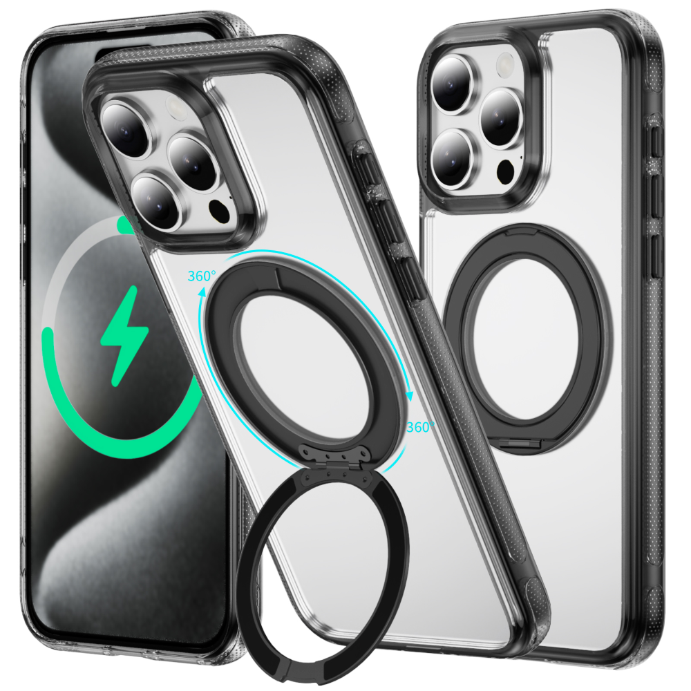 NEWTOP CV74 COVER ROTATING RING APPLE IPHONE 15 PRO