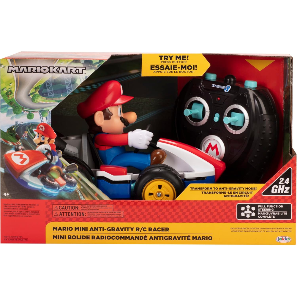 Jakks - Nintendo Mario Mini-Kart Radiocomandato Antigravità 02497-PKC1-4L