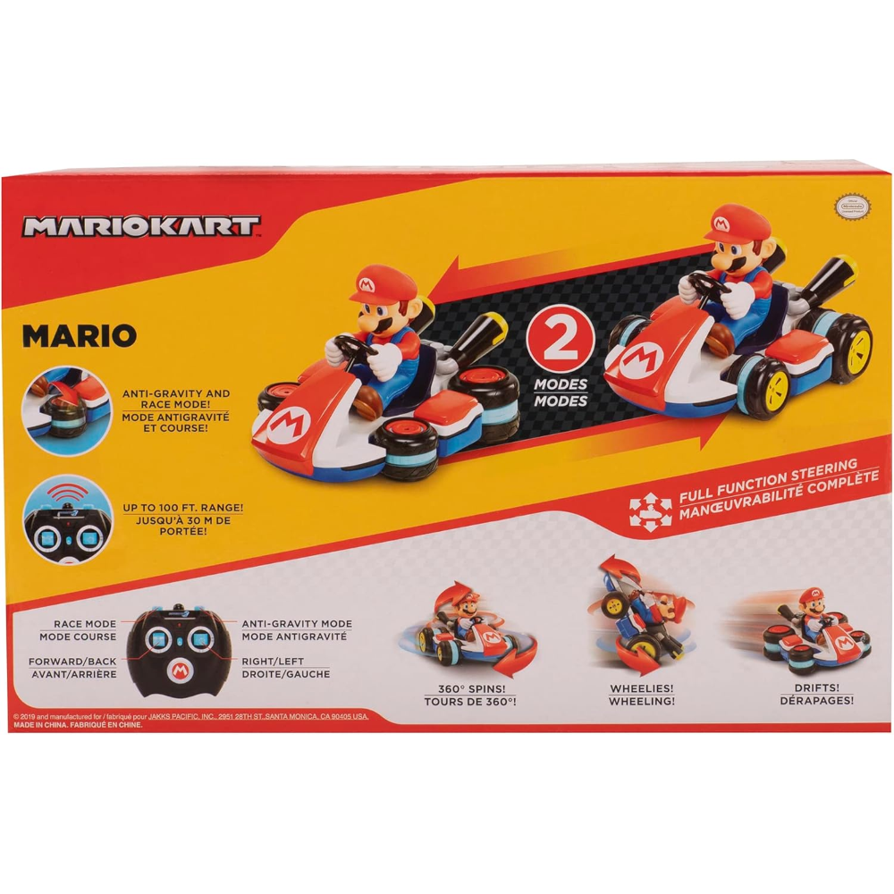 Jakks - Nintendo Mario Mini-Kart Radiocomandato Antigravità 02497-PKC1-4L