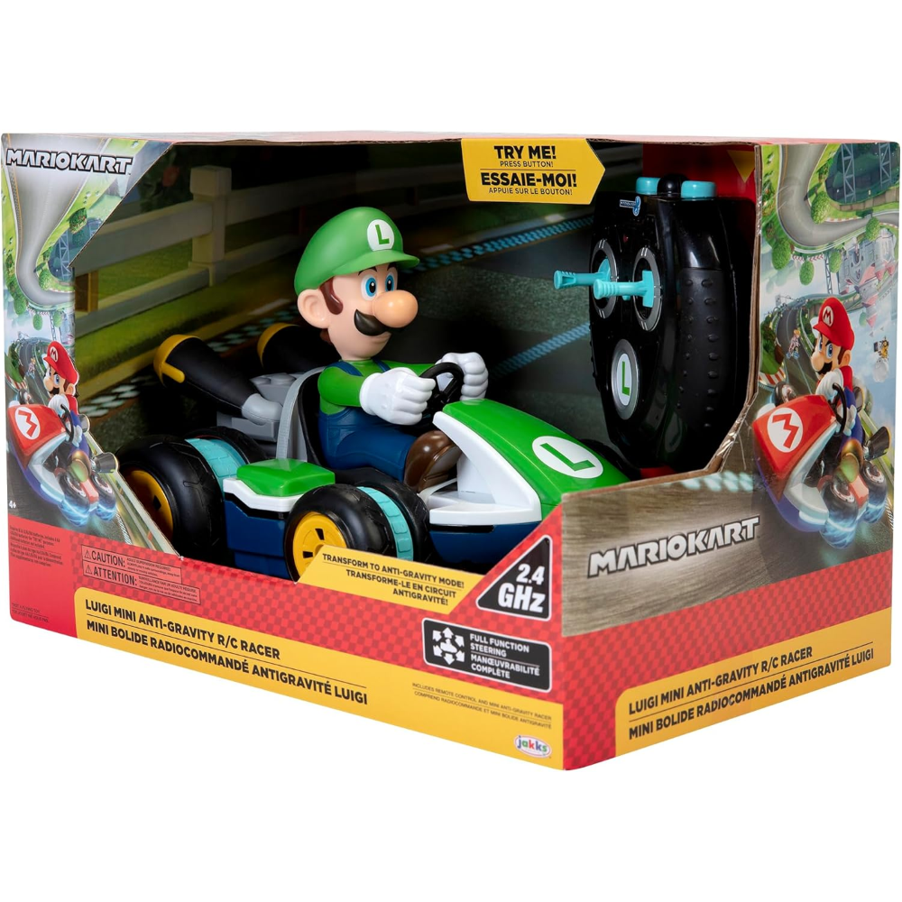 Jakks - Nintendo Luigi Mini-Kart Radiocomandato Antigravità 08988-PKC1-4L