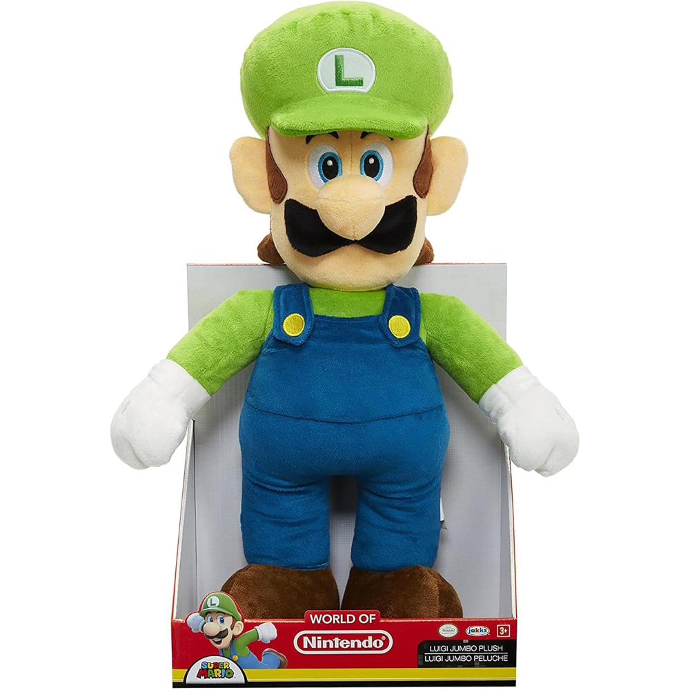 Jakks - Nintendo Super Mario peluche gigante Luigi 50 cm 64457-4L