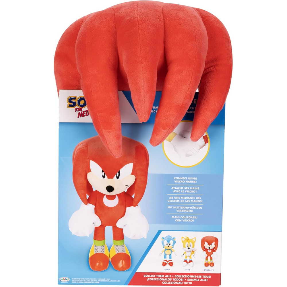Jakks - Sonic jumbo plush 50 cm - Knuckles 423534