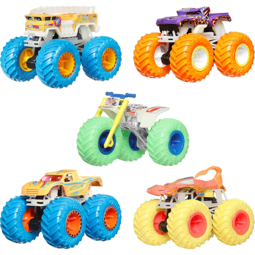 MATTEL - HOT WHEELS Glow-in-the-Dark Singles 1:64 Asst  JFX08