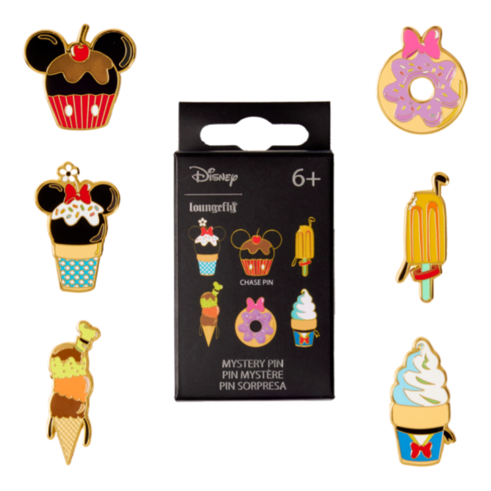  Loungefly - DISNEY SENSATIONAL 6 SURPRISE SNACK BLIND BOX PIN SET - EA
