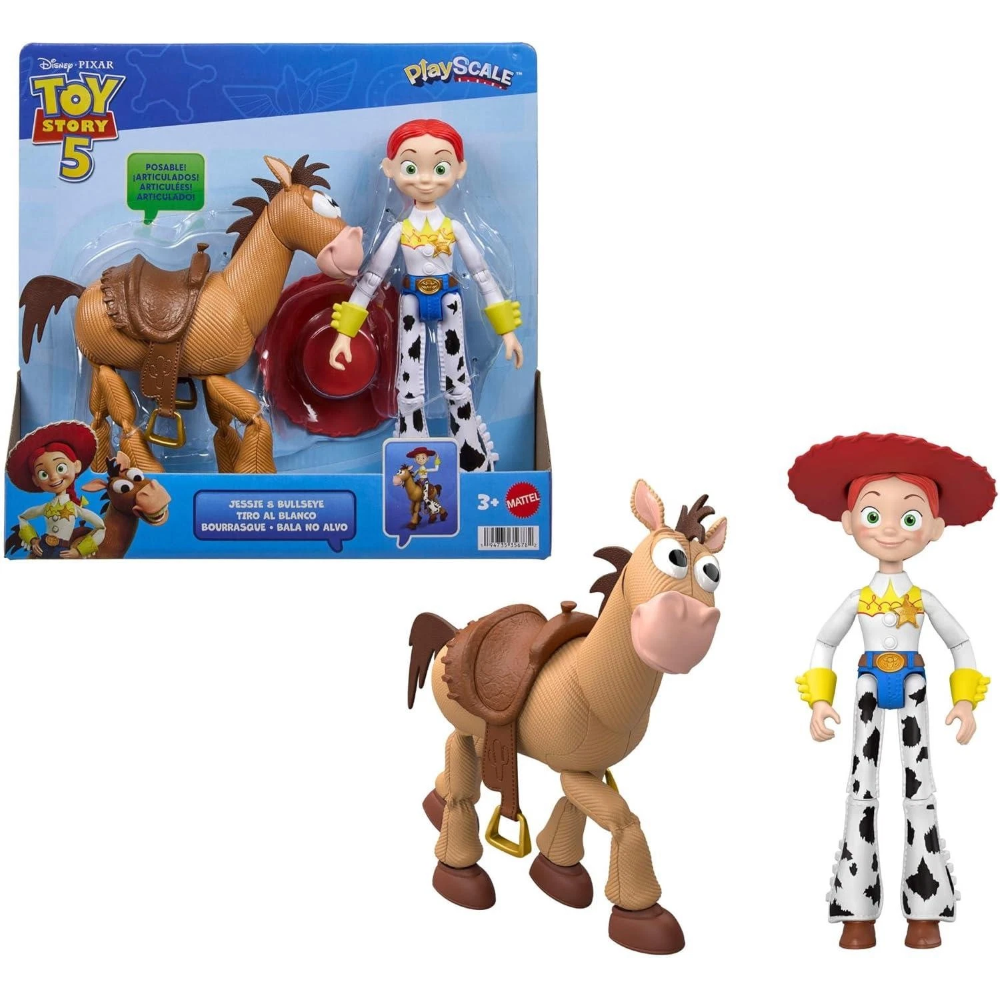 MATTEL - Toy Story 2PK Jessie & Bullseye 7'' JKV21