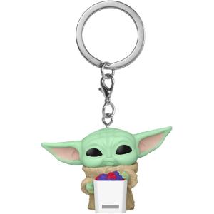 FUNKO POP KEYCHAIN STAR WARS: THE MANDALORIAN - VINYL FIGURE GROGU WITH POPCORN 9CM