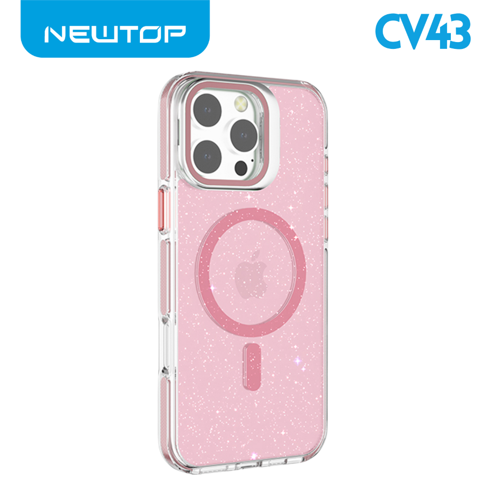 NEWTOP CV43-09 SUPPORTO CON GLITTER APPLE IPHONE 18 PRO