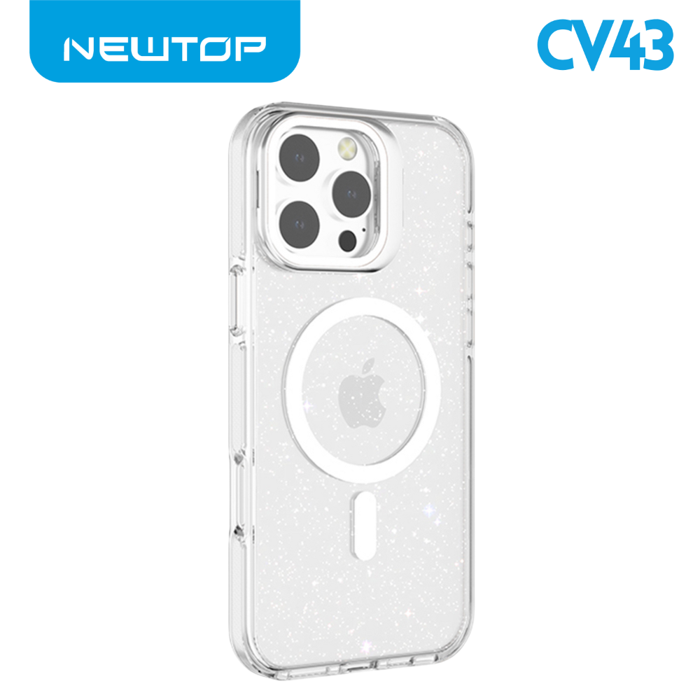 NEWTOP CV43-09 SUPPORTO CON GLITTER APPLE IPHONE 18 PRO MAX